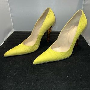 Versace Green Heels Italy 37 (USA size 6.5)